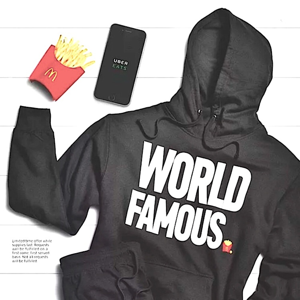 RARE! Uber Eats McDonalds HOODIE